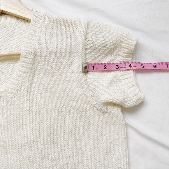 Vintage Cap Sleeve V-Neck Sweater - Picture 4 of 8